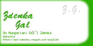 zdenka gal business card